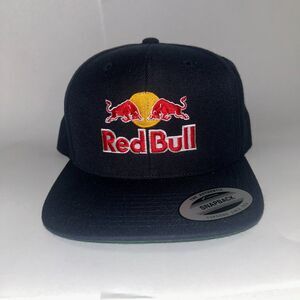 Red Bull Logo Black The Authentic Snapback Hat Cap The Classics Yupoong